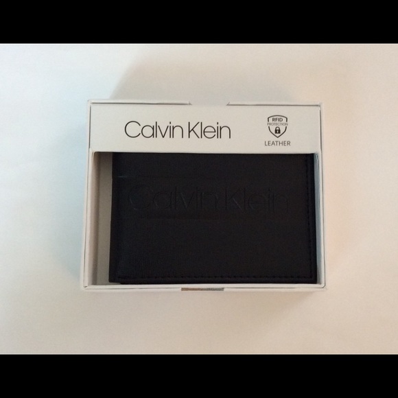 Calvin Klein Men’s Black Leather Wallet RFID - Picture 3 of 7